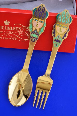 A. Michelsen. Christmas spoon & Christmas fork 1982
