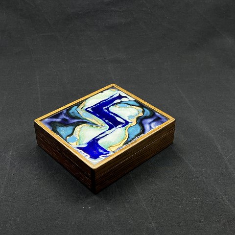 Alfred Klitgaard box with enamel by Bodil Eje
