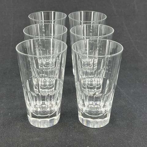 6 soda glasses in crystal