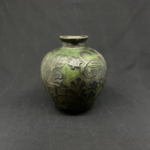 Kähler vase with black leaves