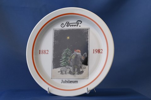 Storm P, 100-års jubilæumsplatte, motiv no. 5, juleaften (1944), D:18