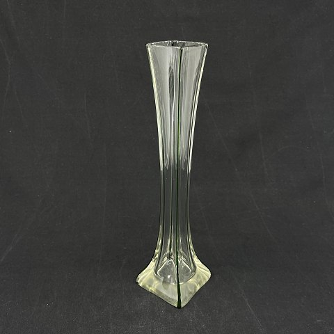 Slender lily vase with green decoration