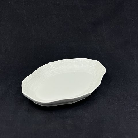 White Half Lace angular dish