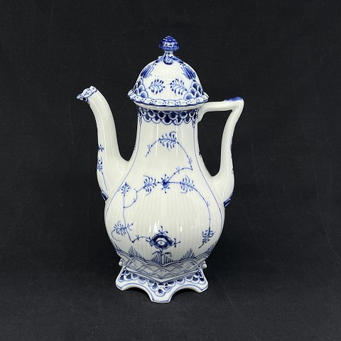 Large Blue Fluted Full Lace coffee pot
