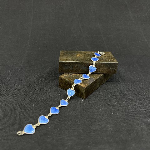 Bracelet with blue enamel by Volmer Bahner