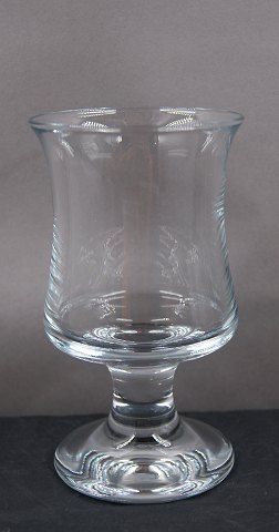 Skibsglas fra Holmegaard, rødvinsglas 14cm.