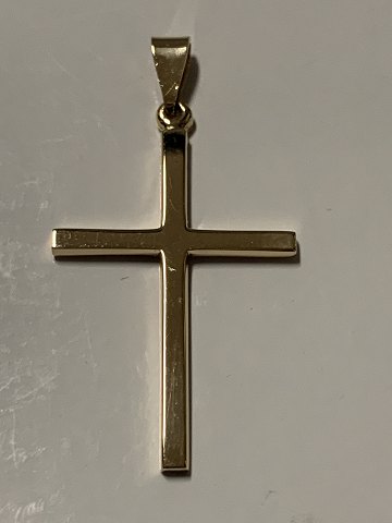 Cross pendant in 14 carats
Stamped: 585.