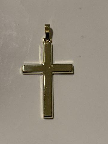 Cross pendant in 14 carats
Stamped: SD 585.