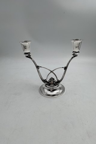 Georg Jensen Sterling Sølv Konge 2-armet Lysestage No. 619