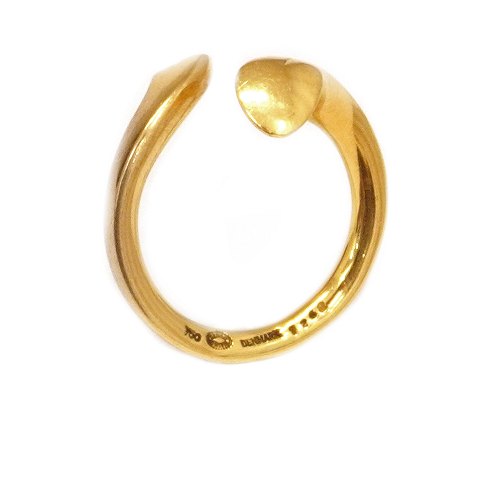Regitze Overgaard für Georg Jensen 18kt Gold 
"Devoted Heart" Ring #1262
Ringgr. 54