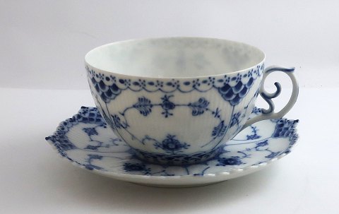 Royal Copenhagen. Musselmalet, Helblonde. Stor Tekop. Model 1142. (1 sortering).