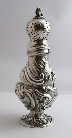 Michelsen. Sølv sukkerstrøbøsse (830). Højde 24 cm. Produceret 1897. Meget god 
kvalitet.