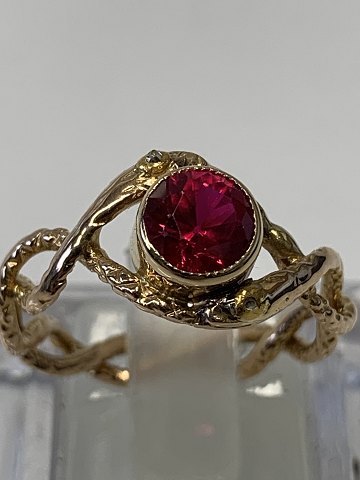 Guld Dame ringe med Diamanter