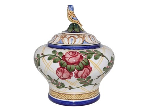 AluminiaLågkrukke med fugl