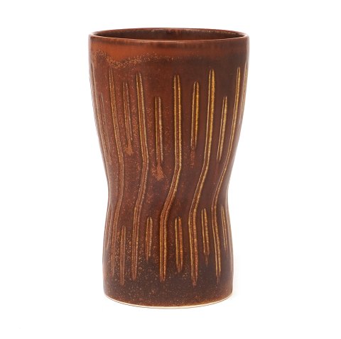 Saxbo Steinzeugvase 174 von Eva Stæhr Nielsen. H: 19,5cm