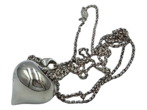 Georg Jensen sterling silverYear pendant 2010 with necklace