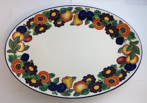 Royal Copenhagen. Golden Sommer. Ovalt serveringsfad. Længde 41,5 cm. Bredde 30,5 cm. Model 732 (2 sortering)