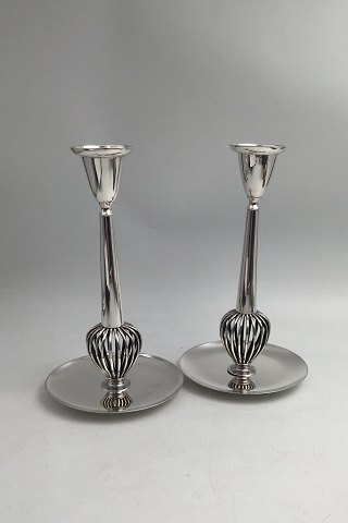 Frantz Hingelberg Sterling Silver Candlesticks