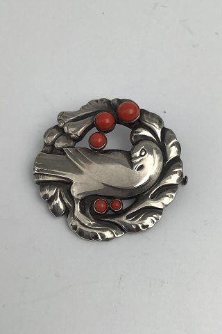Georg Jensen Sterling Sølv Broche No. 123 (Koral) (1930 - 1945)