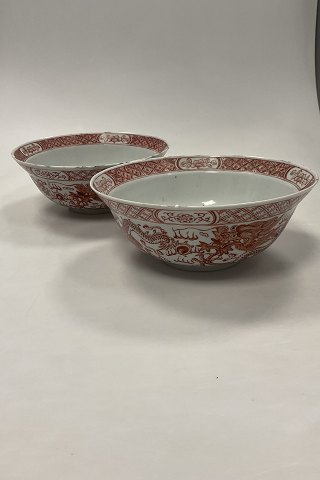 Par Kinesisk Orientalsk Tao Kuang Vase med drager