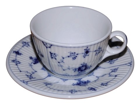 Musselmalet Riflet Hotel porcelænStor kop med logo #2187