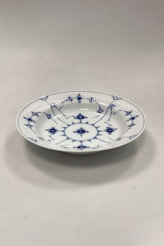 Bing og Grøndahl Blåmalet Musselmalet Riflet Dyb Tallerken No. 22