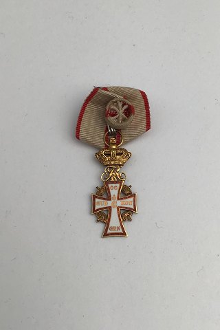 Miniature Ridder af Dannebrog (Order of the Dannebrog) Gold Frederik IX