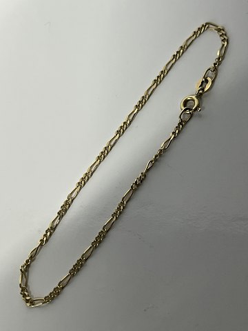 Figaro Armbånd, 14 Karat Guld Længde 17,8 cm.