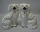 Captains's dogs 
- pair Faience 
24 cm - Old - 
from England? 
In nice 
condition 
Sailor Dogs