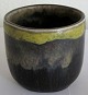 Kgl. Porcelæn Carl Halier Unika vase i lækker glasur