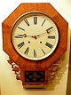 Waterbury clock 
vægur fra 
slutningen af 
1800-tallet 
65x44 cm.