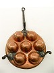1700-tals Dansk 
Kobber 
æbleskive pande 
dia. 27 cm.