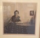 Opus 
43."Hendrik" 
Læsende mand 
ved bord. 
Lysmål 48.8 x 
48.4 cm. 
Mezzotint. Sort 
1924 #43 ad 200 
...