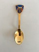Anton Michelsen 
Christmas Spoon 
2007. In Gilded 
Sterling Silver 
with Enamel In 
perfect 
condition