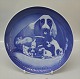 Bing and 
Grondahl 
Mother's Day 
Jubilee Plate 
1969-1979 
Mother dog with 
pups Marked 
with the ...