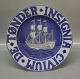 Bing and 
Grondahl Town 
plates Civium 
De Tønder 
Insignia 24 cm 
Coat of Arms of 
Danish Cities 
...