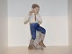 Stor Bing & 
Grøndahl Figur, 
dreng spiller 
fløjte.
Af 
fabriksmærket 
ses det, at 
denne er ...