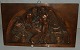 Relief i kobber 
fra ca. 1900:  
Bertel 
Thorvaldsen 
motiv fra Rom 
1823: Relieffet 
forestiller ...