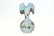 1800 tals 
Opaline vase, 
Malet med 
blomster
Højde 15,5 cm.
Perfekt stand.