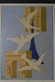 Paul COLIN 
(1892-1985) 
"Paris" Plakat. 
Ca. 1950´erne. 
55 x 80 cm. 
Rammen er 2 cm. 
bred. I god ...