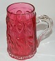 Bøhmisk 
glaskrus i rødt 
glas fra 
slutningen af 
19. århundrede. 
Fremstår i god 
stand uden 
skader ...