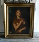 Smukt Italiensk 
oliemaleri, ung 
kvinde med 
blottet bryst.
Billedet er 
fra midten af 
1900tallet, ...