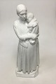 Bing & Grøndahl 
Kæmpe Figur 
Dame og Barn af 
Felix Arthur 
Nyland. Måler 
54,5 cm(21 
29/64 in.) Fra 
...