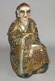 Satsuma Budha figur, Japan, 19. årh. Polykrom dekoreret med forgyldning. H.: 31 cm.Udlånt til ...