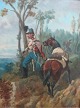 Luna, Charles 
de (1812 -) 
Frankrig.: 
Soldater på 
vagt. Olie på 
maler plade. 
Sign.: Ch. de 
Luna ...