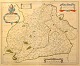 Landkort over 
bisped&oslash;mmet 
Evreux i det 
nordlige 
Normandiet, 
Frankrig. 17. 
&aring;rh. Ca. 
...
