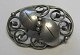 Danish silver 
Brooch with 
foliage. Henry 
Roland, Aarhus 
1937 et seq. 
Stamped 830, H. 
Ro. L .: ...