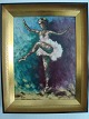Ubekendt 
kunstner (20 
årh):
Ballerina.
Olie på 
lærred.
Sign.: V. 
K.... (Én af 
mig ukendt ...