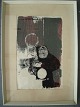 Erling Juhl 
(1923-90):
Komposition.
Grafisk 
arbejde på 
japanpapir.
Betegnet - 
Prøvetryk ...