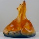 Ipsens enke art 
nouveau 
keramikfad med 
bjørn. Måler 19 
x 19 cm. I god 
stand. 
Stemplet. ...